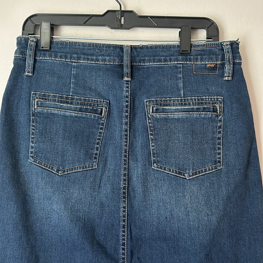 JAG JEANS DENIM Button Down front skirt size 6 - Picture 5 of 8